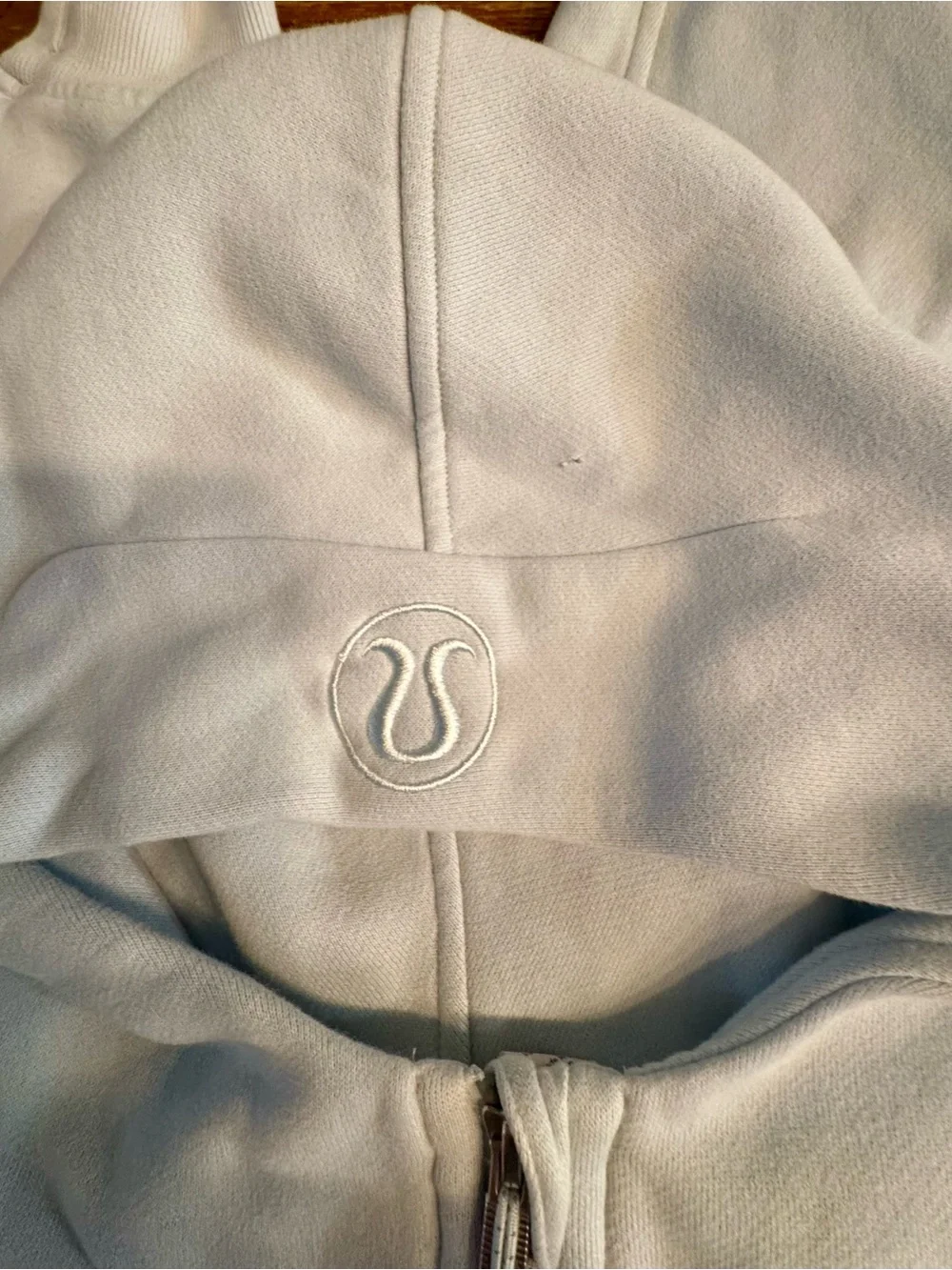 lululemon athletica powder blue scuba oversized  Half-Zip Hooded Pullover
